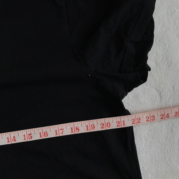 POOL HOUSE MENS T SHIRT BLACK SHORT SLEEVE CROPPED CREW NECK SMALL - Picture 11 of 12